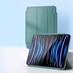 Coque Portefeuille Livre Cuir Etui Clapet P03 pour Apple iPad Pro 11 (2020) Vert