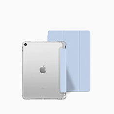 Coque Portefeuille Livre Cuir Etui Clapet P04 pour Apple iPad 10.2 (2019) Bleu Ciel