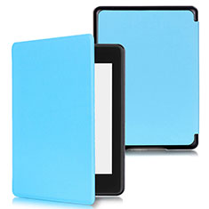 Coque Portefeuille Livre Cuir Etui Clapet pour Amazon Kindle Paperwhite 6 inch Bleu Ciel