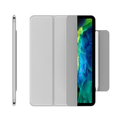 Coque Portefeuille Livre Cuir Etui Clapet pour Apple iPad Pro 11 (2020) Argent