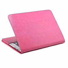 Coque Portefeuille Livre Cuir Etui Clapet pour Apple MacBook Air 13 pouces (2020) Rose