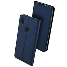 Coque Portefeuille Livre Cuir Etui Clapet pour Huawei Enjoy 9 Plus Bleu
