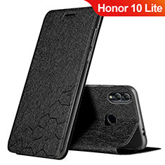 Coque Portefeuille Livre Cuir Etui Clapet pour Huawei Honor 10 Lite Noir