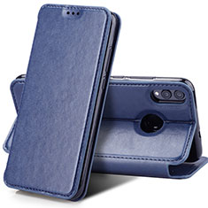 Coque Portefeuille Livre Cuir Etui Clapet pour Huawei Honor 8X Bleu