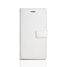 Coque Portefeuille Livre Cuir Etui Clapet pour Huawei Honor Play 7 Blanc