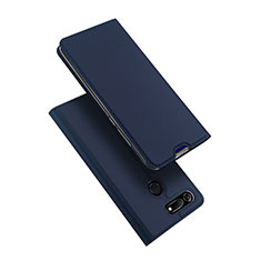 Coque Portefeuille Livre Cuir Etui Clapet pour Huawei Honor V20 Bleu