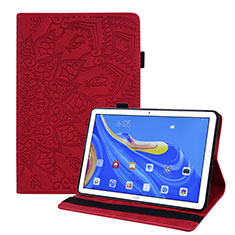 Coque Portefeuille Livre Cuir Etui Clapet pour Huawei MatePad 10.8 Rouge