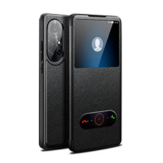 Coque Portefeuille Livre Cuir Etui Clapet pour Huawei Nova 8 Pro 5G Noir