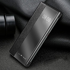 Coque Portefeuille Livre Cuir Etui Clapet pour Huawei P40 Pro+ Plus Noir