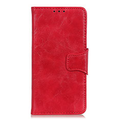 Coque Portefeuille Livre Cuir Etui Clapet pour Huawei Y5p Rouge