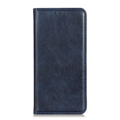 Coque Portefeuille Livre Cuir Etui Clapet pour Huawei Y8p Bleu