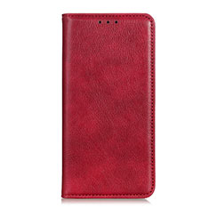 Coque Portefeuille Livre Cuir Etui Clapet pour Huawei Y8p Rouge