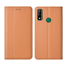 Coque Portefeuille Livre Cuir Etui Clapet pour Huawei Y8s Orange