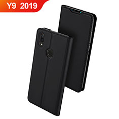 Coque Portefeuille Livre Cuir Etui Clapet pour Huawei Y9 (2019) Noir
