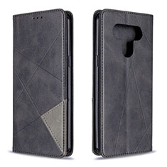 Coque Portefeuille Livre Cuir Etui Clapet pour LG K51 Noir