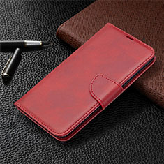 Coque Portefeuille Livre Cuir Etui Clapet pour LG K61 Rouge