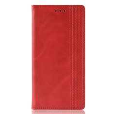 Coque Portefeuille Livre Cuir Etui Clapet pour Motorola Moto E6s (2020) Rouge