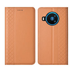 Coque Portefeuille Livre Cuir Etui Clapet pour Nokia 8.3 5G Orange