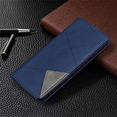 Coque Portefeuille Livre Cuir Etui Clapet pour Oppo A35 Bleu