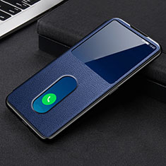 Coque Portefeuille Livre Cuir Etui Clapet pour Oppo Find X3 Lite 5G Bleu