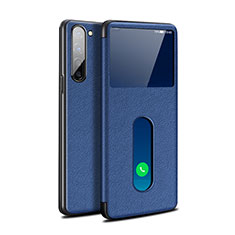Coque Portefeuille Livre Cuir Etui Clapet pour Oppo K7 5G Bleu