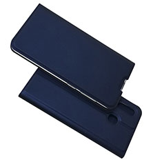 Coque Portefeuille Livre Cuir Etui Clapet pour Samsung Galaxy A20 Bleu