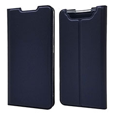 Coque Portefeuille Livre Cuir Etui Clapet pour Samsung Galaxy A90 4G Bleu