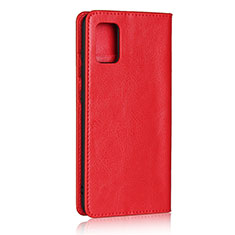 Coque Portefeuille Livre Cuir Etui Clapet pour Samsung Galaxy M40S Rouge