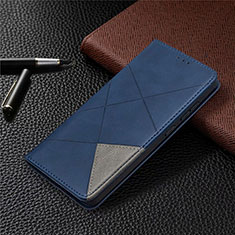 Coque Portefeuille Livre Cuir Etui Clapet pour Samsung Galaxy S20 FE (2022) 5G Bleu