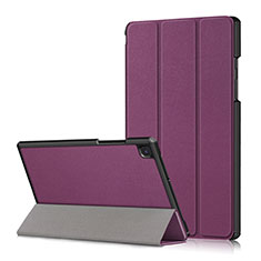 Coque Portefeuille Livre Cuir Etui Clapet pour Samsung Galaxy Tab A7 4G 10.4 SM-T505 Violet