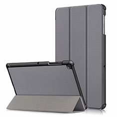Coque Portefeuille Livre Cuir Etui Clapet pour Samsung Galaxy Tab S5e 4G 10.5 SM-T725 Gris