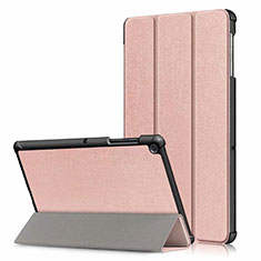 Coque Portefeuille Livre Cuir Etui Clapet pour Samsung Galaxy Tab S5e 4G 10.5 SM-T725 Or Rose