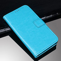 Coque Portefeuille Livre Cuir Etui Clapet pour Sony Xperia 10 Bleu Ciel