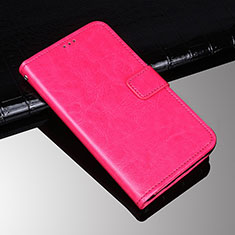 Coque Portefeuille Livre Cuir Etui Clapet pour Sony Xperia 10 Rose Rouge
