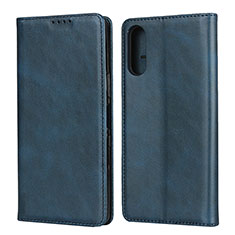 Coque Portefeuille Livre Cuir Etui Clapet pour Sony Xperia L4 Bleu