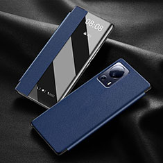 Coque Portefeuille Livre Cuir Etui Clapet pour Xiaomi Civi 1S 5G Bleu