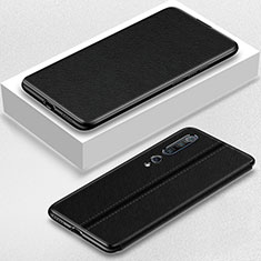 Coque Portefeuille Livre Cuir Etui Clapet pour Xiaomi Mi 10 Pro Noir