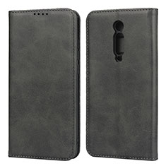 Coque Portefeuille Livre Cuir Etui Clapet pour Xiaomi Mi 9T Noir