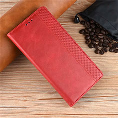 Coque Portefeuille Livre Cuir Etui Clapet pour Xiaomi Poco X3 Rouge