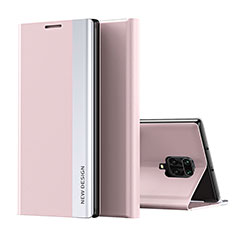 Coque Portefeuille Livre Cuir Etui Clapet Q01H pour Xiaomi Poco M2 Pro Or Rose