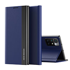 Coque Portefeuille Livre Cuir Etui Clapet Q01H pour Xiaomi Redmi 10 (2022) Bleu
