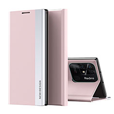 Coque Portefeuille Livre Cuir Etui Clapet Q01H pour Xiaomi Redmi 10C 4G Or Rose
