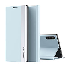 Coque Portefeuille Livre Cuir Etui Clapet Q01H pour Xiaomi Redmi 9A Bleu Ciel