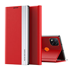 Coque Portefeuille Livre Cuir Etui Clapet Q01H pour Xiaomi Redmi 9C NFC Rouge