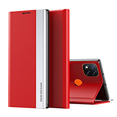 Coque Portefeuille Livre Cuir Etui Clapet Q01H pour Xiaomi Redmi 9C Rouge