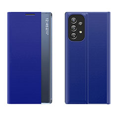 Coque Portefeuille Livre Cuir Etui Clapet Q02H pour Samsung Galaxy A33 5G Bleu