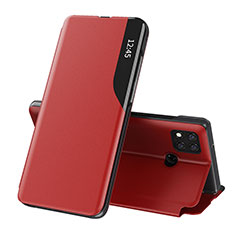 Coque Portefeuille Livre Cuir Etui Clapet Q02H pour Xiaomi POCO C3 Rouge
