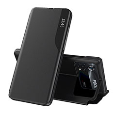 Coque Portefeuille Livre Cuir Etui Clapet Q02H pour Xiaomi Redmi Note 11E Pro 5G Noir