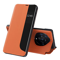 Coque Portefeuille Livre Cuir Etui Clapet QH1 pour Huawei Honor Magic3 Pro+ Plus 5G Orange