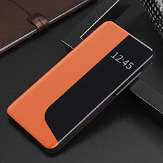 Coque Portefeuille Livre Cuir Etui Clapet QH1 pour Huawei Mate 60 Orange